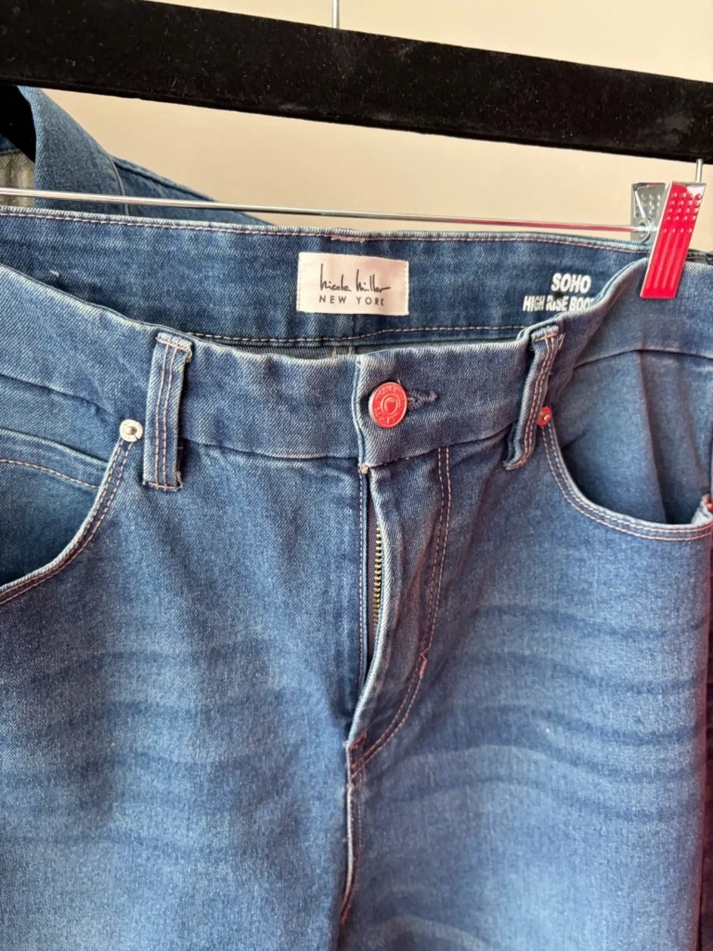 Lands' End Light Blue Denim Jacket Jeans and T Shirt bundle L